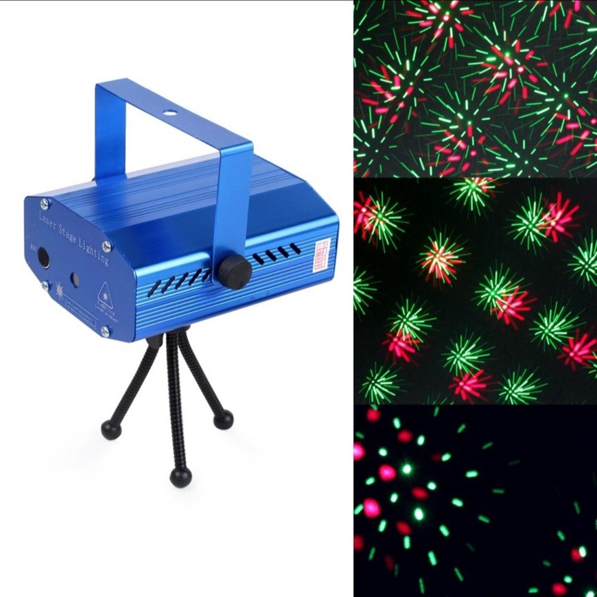 ไฟดิสโก้ ไฟปาร์ตี้ Mini Laser Stage Lighting ไฟเวทีแสงเลเซอร์ ไฟดิสโก้ ไฟปาร์ตี้ ดิสโก้แบบ6จุด ใช้ไฟ