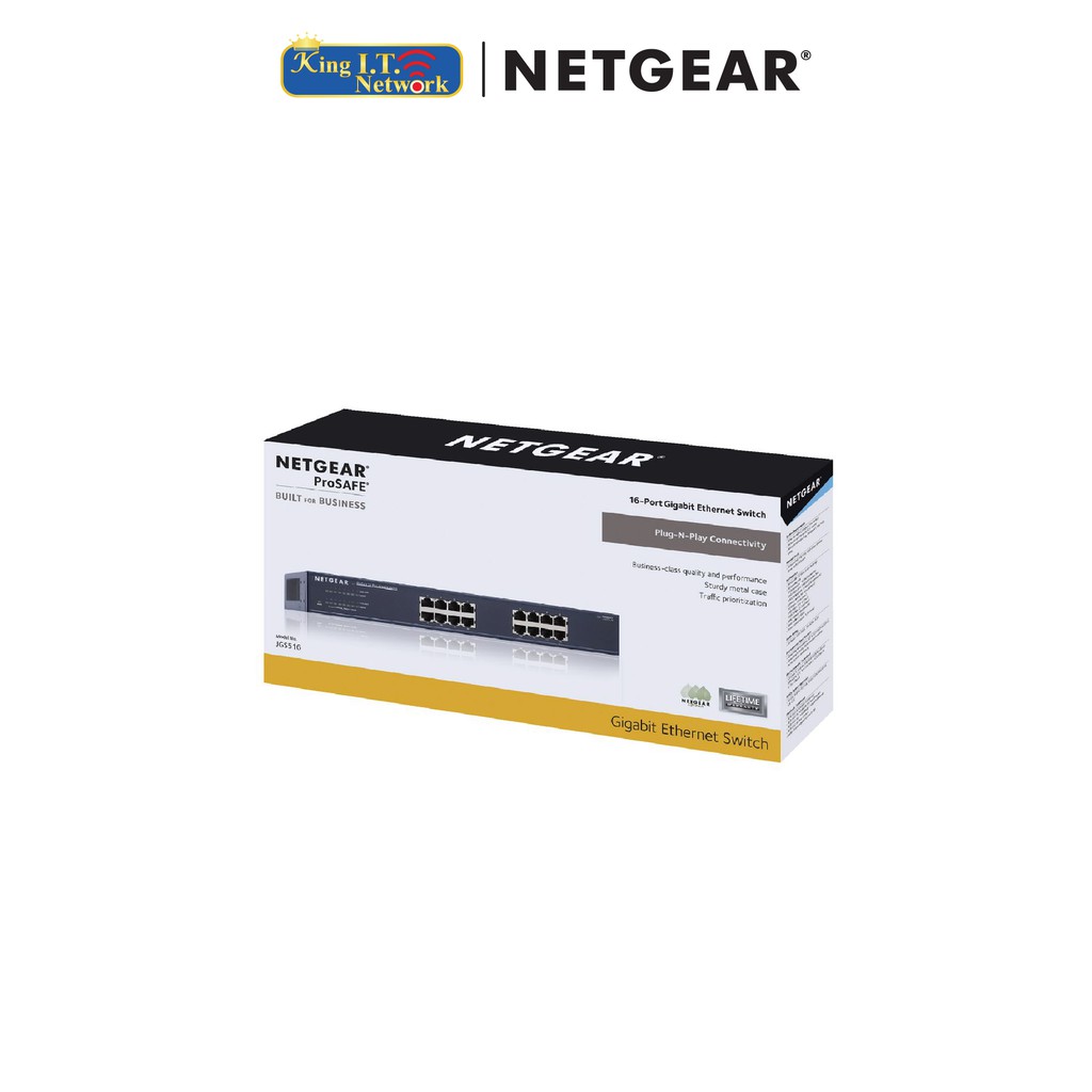 NETGEAR (JGS516) 16-Port Gigabit Ethernet Unmanaged Switch ราคา ถูกที่สุด ดีลบีเคเค แกลเลอรีภาพที่ 5