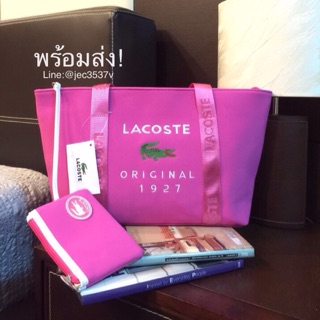 แท้! Lacoste shopping bag พร้อมส่ง! E7412