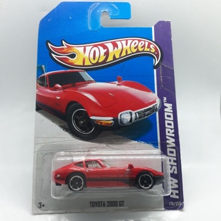 รถเหล็ก Hotwheels TOYOTA 2000 GT สีแดง (ib22)