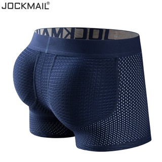 Jockmail กางเกงชั้นใน บ็อกเซอร์ ผ้าตาข่าย เสริมฟองน้ํา สําหรับผู้ชาย