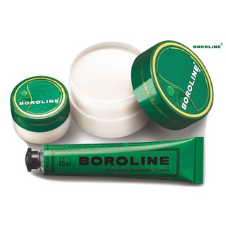 BOROLINE Antiseptic Ayurvedic Cream 6g&amp;20g. โบโรรีน ครีมอเนกประสงค์เพิ่มความชุ่มชื่นผิว รักษาแผล