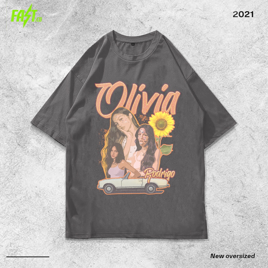 เสื้อยืดโอเวอร์ไซส์ Olivia Rodrigo - เสื้อ Vintage Olivia Rodrigo