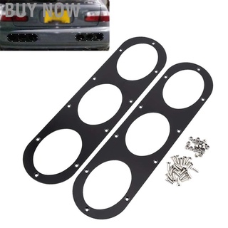 Buy Now 2 pcs Universal Aluminium Alloy Rear Bumper Race Air Diversion Diffuser Panel Car Styling