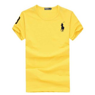 ralph lauren เสื้อยืดคอก ลมแขนสั้นระบายอากาศฤดูร้อนสําหรับผู้ชาย