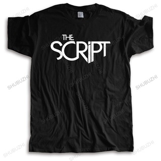 เสื้อยืดคอกลม แขนสั้น ผ้าฝ้าย 100% พิมพ์ลายโลโก้ Homme Novelty Man The Script Band สําหรับผู้ชาย คู่รัก