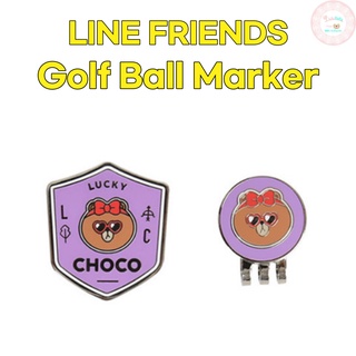 อุปกรณ์เสริมเครื่องหมายลูกกอล์ฟ Line Friends Choco