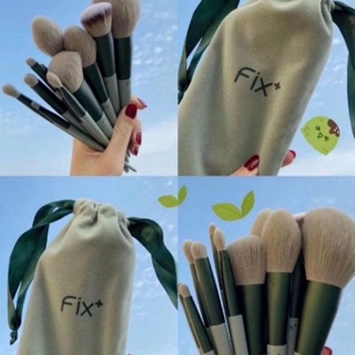 ส่งไวจากไทย 🥑แปรงแต่งหน้า สีเขียว เซต13 ชิ้น งานถุง💥พร้อมส่ง