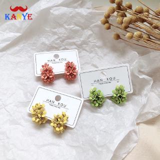 Flower Stud Earrings Sweet Daisy Curved Earrings Vacation Style Elegant Earrings Women