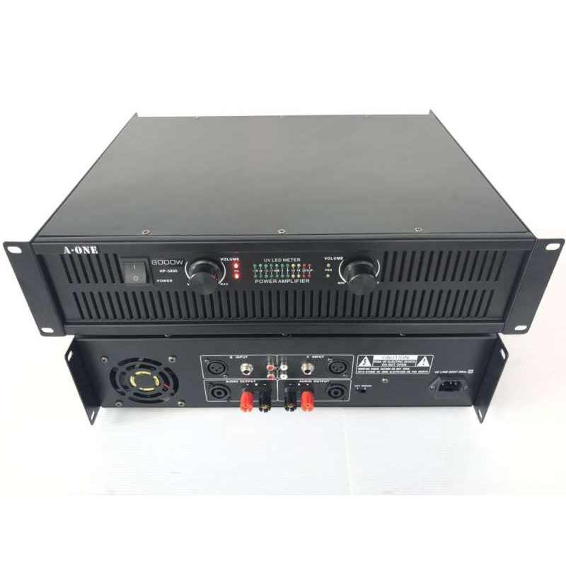 LXJ Professional poweramplifier 200W+200W RMS เพาเวอร์แอมป์ เครื่องขยายเสียง รุ่น HP-3800