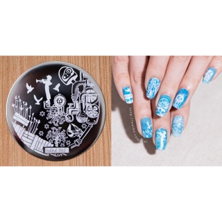 Nail art plate (hehe-62) แผ่นพิมพ์ลายเล็บ