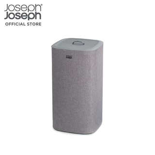 Joseph Joseph ตะกร้าผ้า 2 ช่อง สำหรับแยกประเภทผ้าหรือสีผ้า รุ่น Tota ความจุ 60L สีเทา N50001