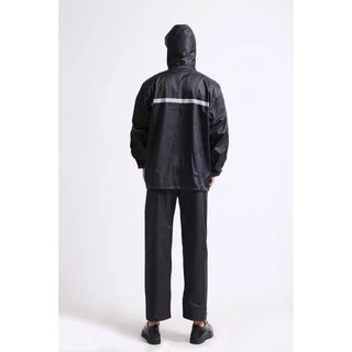ชุดกันฝนแบบเสื้อทั้งหมด 3 สี มีแถบสะท้อนแสง รุ่นหมวกติดเสื้อ ขนาด M-4XL