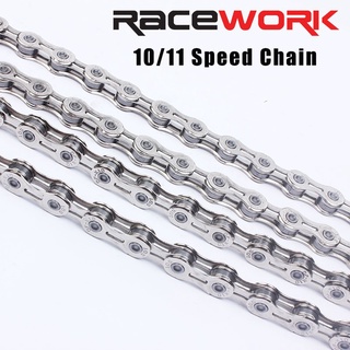 Racework สายโซ่จักรยานเสือภูเขา 8 9 10 11 12 ความเร็ว 116 ลิตร 120 ลิตร สีเงิน สีทอง สําหรับ Shimamo SRAM Campagnolo