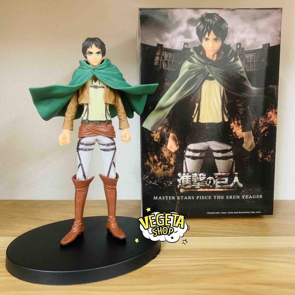 Attack On titan Model - Eren Yeager - Eren In The Army Scout Outfit - Fullbox 16cm - Titanium Warrior