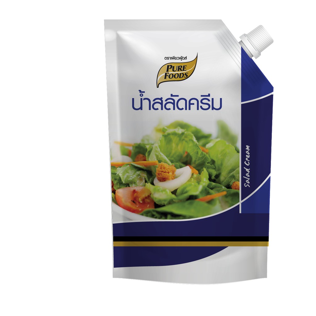 น้ำสลัดครีม400กรัม (ORG) ตราเพียวฟู้ดส์ สูตรเข้มข้น หวานมัน กลมกล่อม ตราเพียวฟู้ดส์