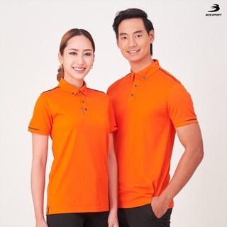 BCS SPORT เสื้อคอโปโลแขนสั้น ACTIVE POLO สีส้ม (มีไซส์ SS-8L) รหัส P005 เนื้อผ้า COOLISM