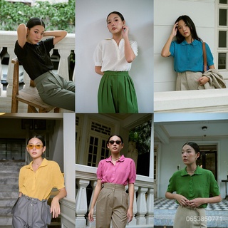 maison KEEPS Kiko Knitted Knitted Tops เสื้อโปโลไหมพรม zWTI