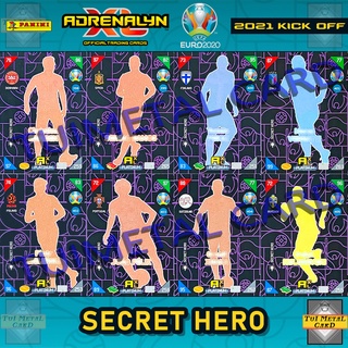 PANINI UEFA EURO 2020 ADRENALYN XL 2021 KICK OFF: SECRET HERO การ์ดสะสมฟุตบอล Football Trading Card