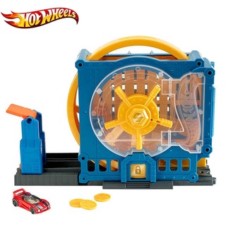 hot wheels super bank blast-out ชุดราง Hotwheels ปล้นธนาคาร เล่นสนุข แถมฟรีรถ 1คัน ราง รางรถเหล็ก