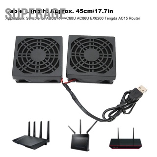 Superage Computer Router Fan with Dust Cover USB Power Heat Dissipation Tool for ASUS RT‑AC68U AC86U EX6200 Tengda AC15