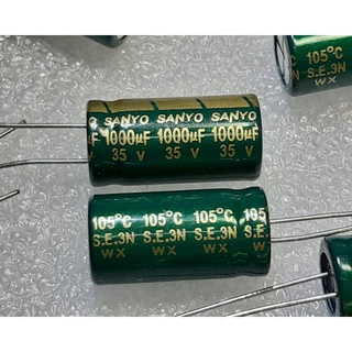 Sanyo WX 1000uf 35v (ราคา4ตัว) capacitor ตัวเก็บประจุ คาปาซิเตอร์