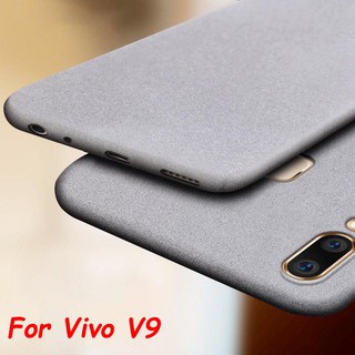 สําหรับ Vivo V9 กันกระแทก นิ่ม TPU หินทราย เคลือบด้าน เคส