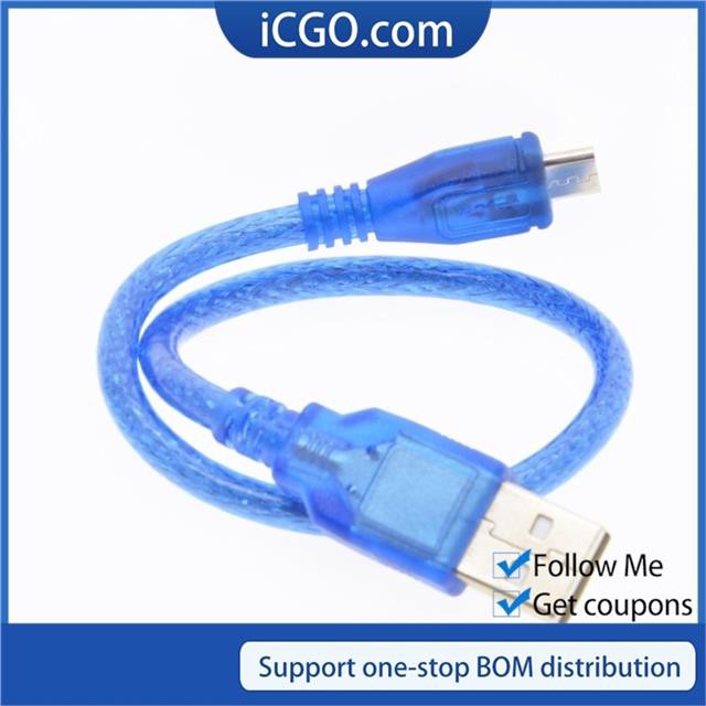 สาย Micro USB สําหรับ arduino พร้อม DUE R3 D1 mini NodeMcu V3 TP4056 18650 บอร์ด 30 ซม.