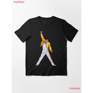 Freddie Mercury Essential T-Shirt ควีน วงร็อค เสื้อยืดพิมลาย เสื้อยืดผู้ เสื้อผู้หญิง เสื้อยืดแนวสตรีท เสื้อยืดแฟชั่น