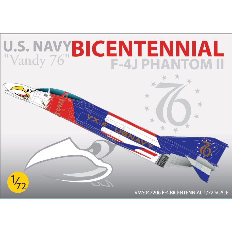 รูปลอกน้ำ VEHA DECAL 1/72 U.S. NAVY BICENTENNIAL F-4J PHANTOM II 'Vandy 76"