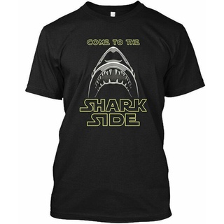 คอตต้อนคอกลมขายดี เสื้อยืดลําลอง แขนสั้น พิมพ์ลาย Come To The Shark Side - Gildan Tee HLkioe46IGgdfi64S-5XL