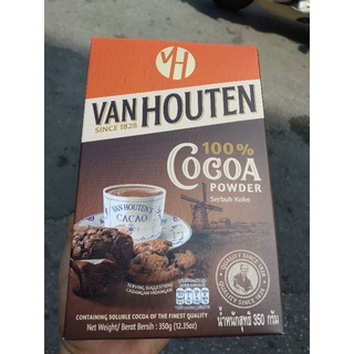 Van Houten Cocoa Powder. แวนฮูตัน ผงโกโก้ 100%ขนาด 350g