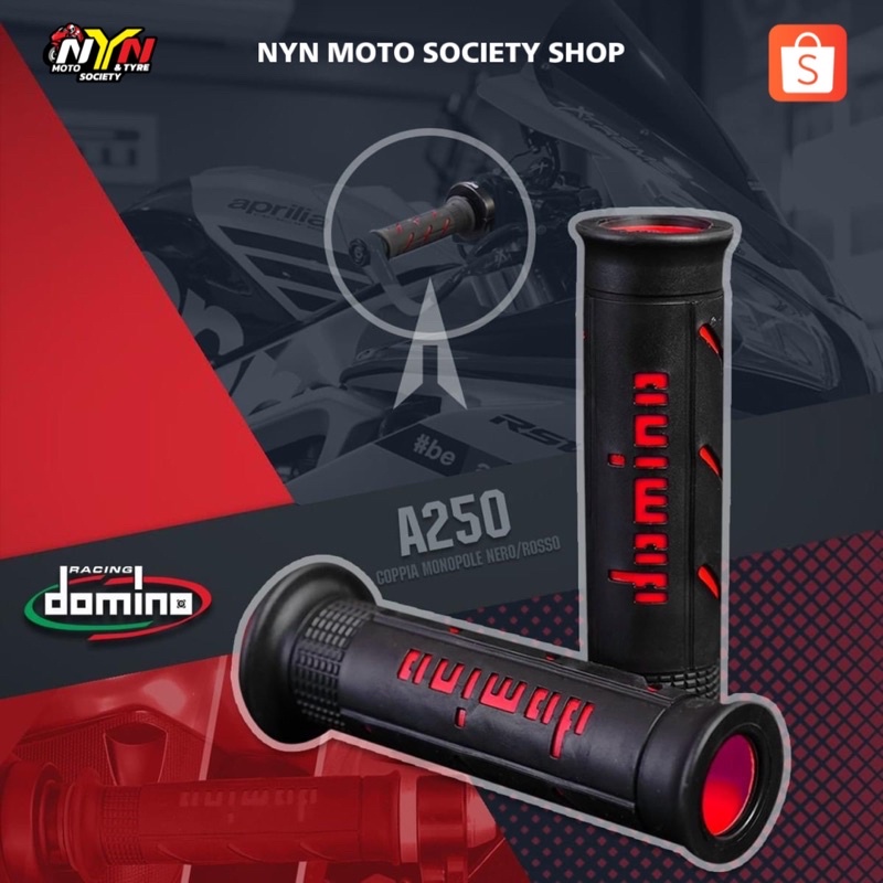 ปลอกแฮนด์ Domino 🇮🇹 ของแท้ 100% 120-125 mm. A250