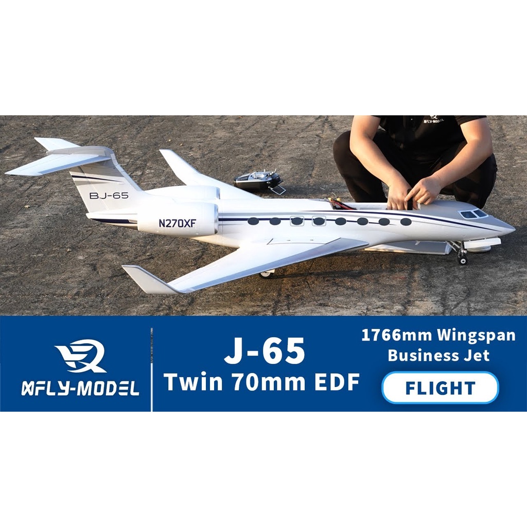 XFly J-65 Twin 70mm EDF Business Jet