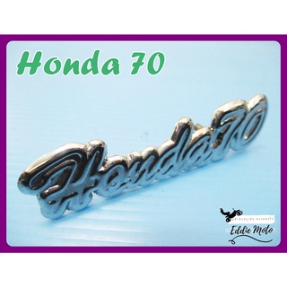 HONDA 70 WINDSHILED EMBLEM "CHROME"  // โลโก้บังลม HONDA 70 ชุบโครม สินค้าคุณภาพดี