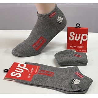 Sup-11 ถุงเท้ากีฬาข้อข้อตาตุ่ม สีเทา ขนาด 24-28 ซม. vg