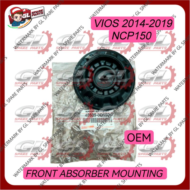 TOYOTA YARIS VIOS NCP150 NSP151 (2014-2019) ด้านหน้า ABSORBER MOUNTING 48609-0D150 OEM