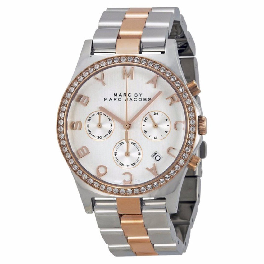 Marc by Marc Jacob นาฬิกา ผู้หญิง mbm3106 two tone stainless watchเงิน ทองชมพู rose gold and silver