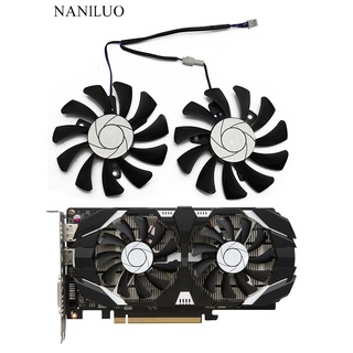 HA8010H12F-Z 75MM 2Pin GTX1050Ti GPU Cooler DUAL Fan For MSI Geforce GTX 1050Ti GTX-1050-Ti-4GT-OC Graphic Card Cooling