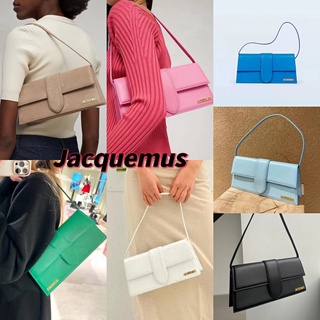 พรี​ ราคา7400 Jacquemus 2036 กระเป๋าสะพายข้าง กระเป๋าสะพายไหล่หนังแท้