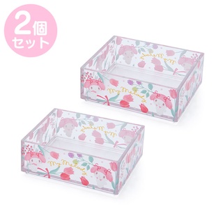 Acrylic Box กล่องจัดระเบียบอะคริลิค 2 ชิ้น ลาย Melody mm / My Melody / MyMelody