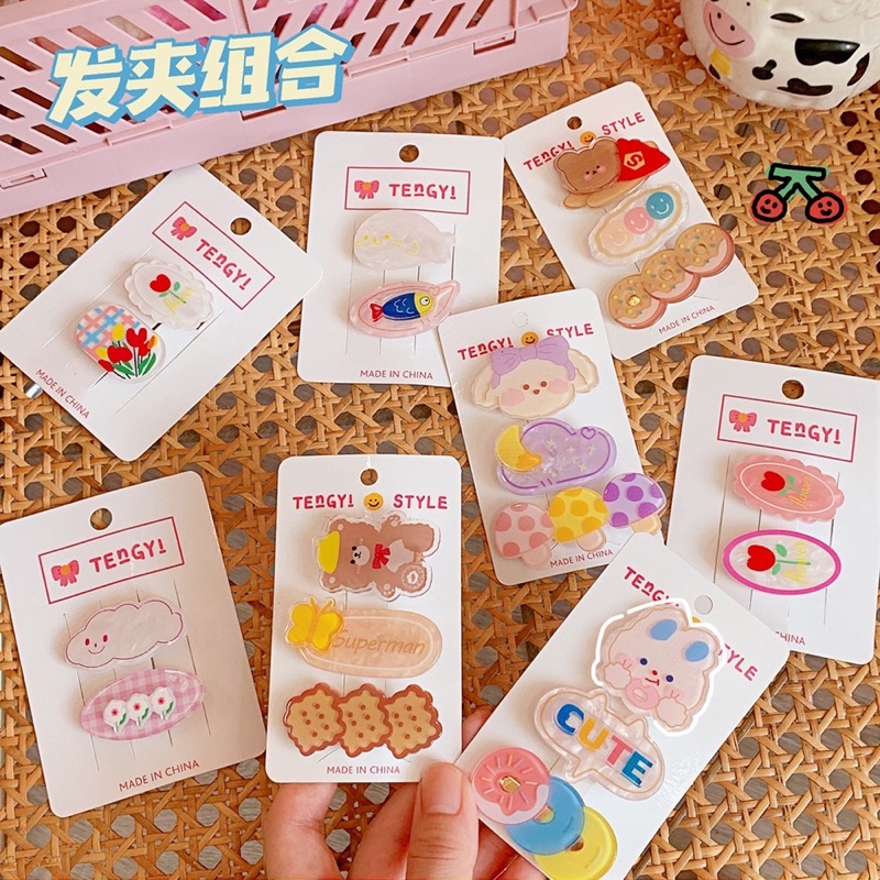 Cute 083 กิ๊บติดผม กิ๊บหนีบผมการ์ตูนเกาหลีน่ารัก