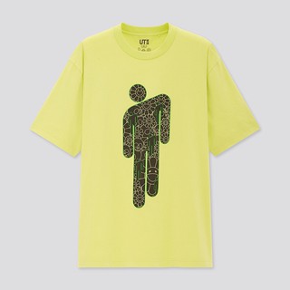 UNIQLO พร้อมส่ง เสื้อยืด แขนสั้น พิมพ์ลาย Billie Eilish BE x TM สําหรับผู้ชาย