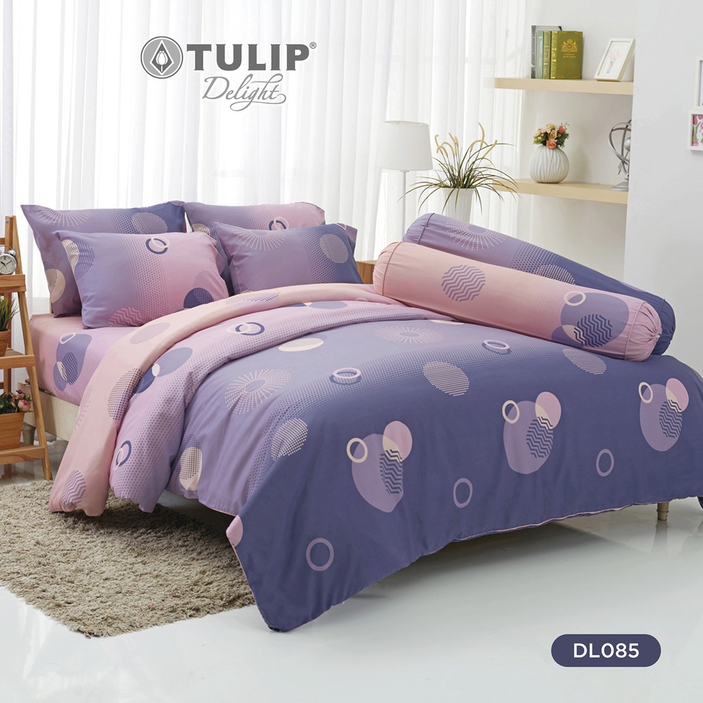 [ส่งฟรี] TULIP Delight พิมพ์ลาย DL085 ลายเรขาคณิต สีหวานละมุน ชุดผ้าปูที่นอน ผ้าปูที่นอน ผ้าห่มนวม สัมผัสนุ่ม