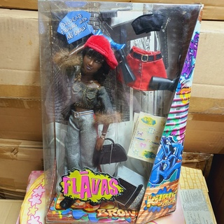 RARE 2003 MATTEL Barbie Flavas Kiyoni Brown Red Hat Movable Arms Legs Body ตุ๊กตาบาร์บี้ ดัดแขนขาได้ เฟลวาส