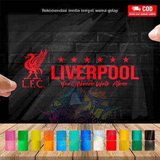 สติกเกอร์สะท้อนแสง กันน้ํา ลายนูน Liverpool 1892 The Reds Embossed Cool On Dashboard Fender Visor Body สําหรับติดตกแต่งกระจก หมวกกันน็อค แล็ปท็อป