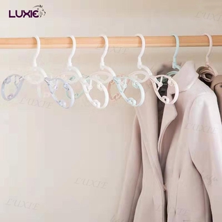 LUXIE H523 ไม้แขวนเสื้อ ยืดหมุน360องศาได้ (แพ็คละ 6 ชิ้น)