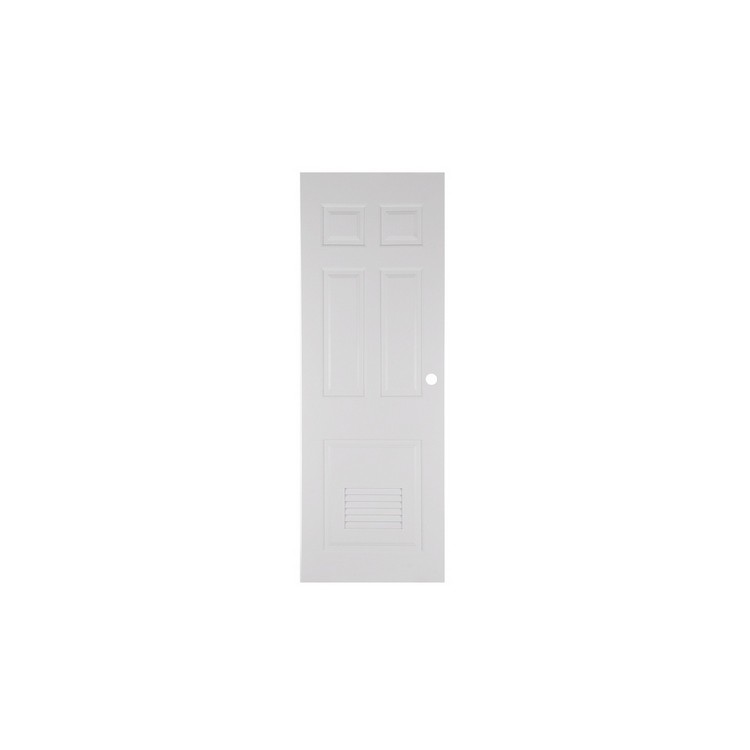 ประตูUPVC ภายใน-เกล็ด PZ6 70X200 cm. WHITE | AZLE | 8859090129984 ประตู UPVC ประตู Door and Window Sale ประตู UPVC ภายใน