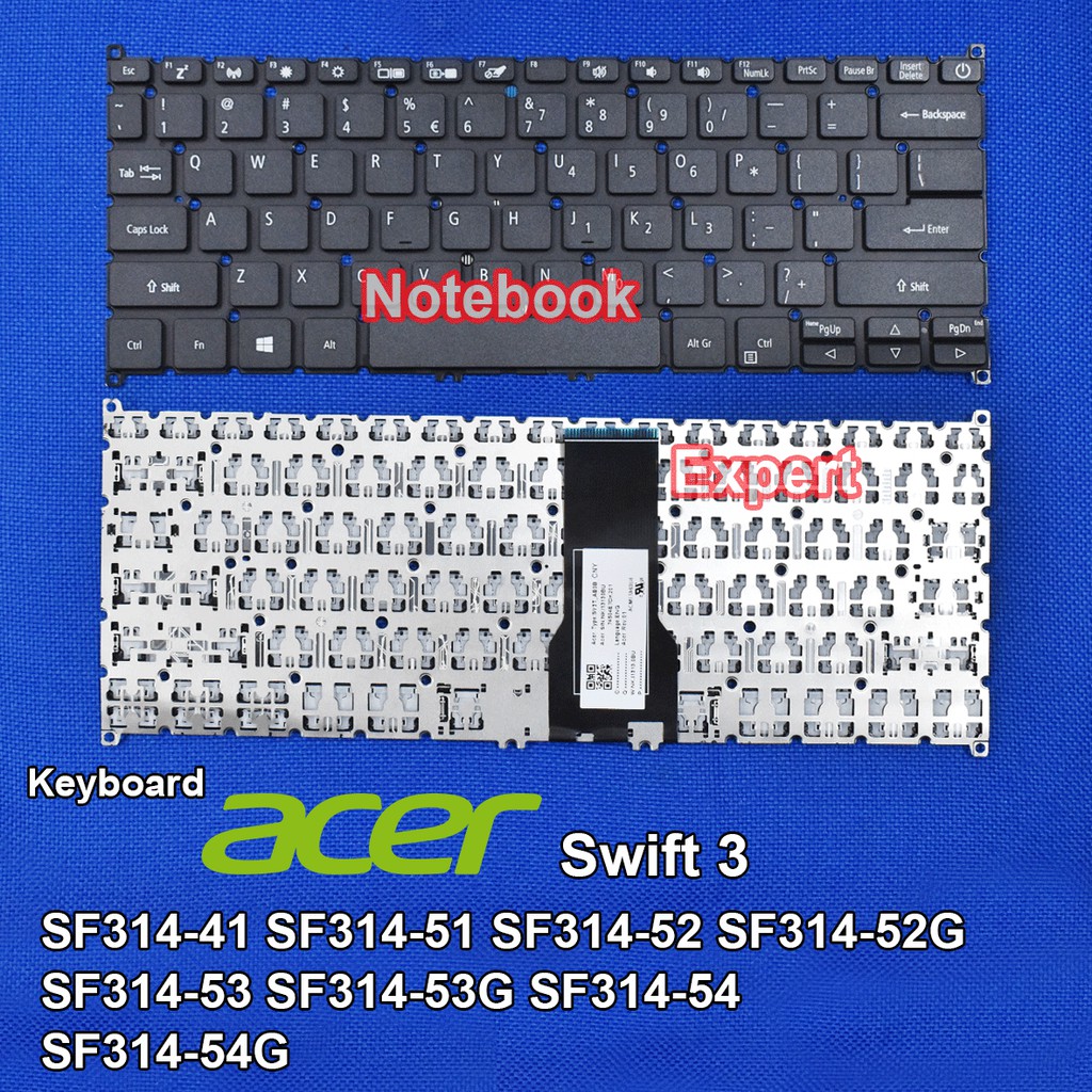 NUOVA CUSTODIA TASTIERA ACER SWIFT 3 SF314-52 NORVEGESE