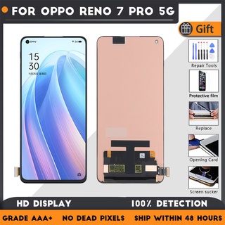 หน้าจอสัมผัส LCD 6.55 นิ้ว สําหรับ OPPO Reno7 Pro 5G PFDM00 PFJM10 Reno 7 Pro